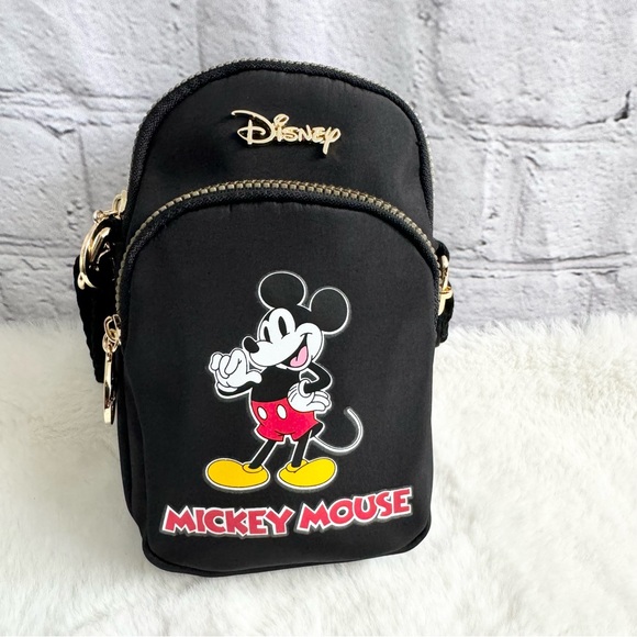 *NEW* Disney Mickey Mouse Crossbody Bag Cell Phone Holder - Picture 2 of 8